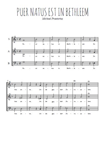 Michael Praetorius - Puer natus est in Bethleem